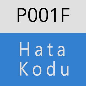 P001F Hata Kodu – P001F Hata Kodu Sorunu ve Çözümü