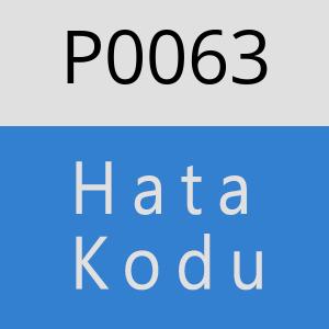 P0063 Hata Kodu – P0063 Hata Kodu Sorunu ve Çözümü