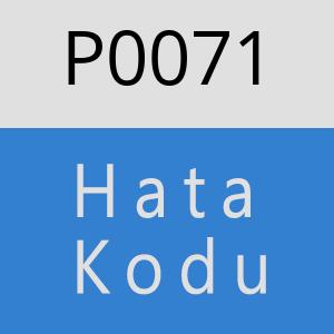 P0071 Hata Kodu – P0071 Hata Kodu Sorunu ve Çözümü