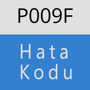 P009F Hata Kodu – P009F Hata Kodu Sorunu ve Çözümü