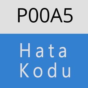 P00A5 Hata Kodu – P00A5 Hata Kodu Sorunu ve Çözümü