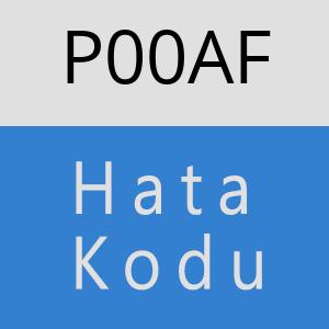 P00AF Hata Kodu – P00AF Hata Kodu Sorunu ve Çözümü