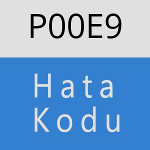 P00E9 Hata Kodu – P00E9 Hata Kodu Sorunu ve Çözümü