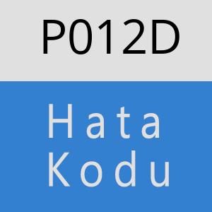 P012D Hata Kodu – P012D Hata Kodu Sorunu ve Çözümü