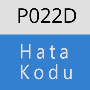 P022D Hata Kodu – P022D Hata Kodu Sorunu ve Çözümü