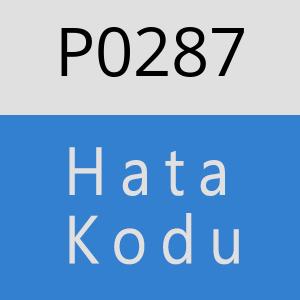 P0287 Hata Kodu – P0287 Hata Kodu Sorunu ve Çözümü