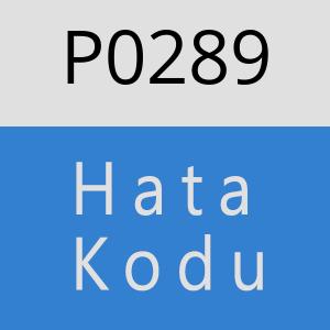 P0289 Hata Kodu – P0289 Hata Kodu Sorunu ve Çözümü